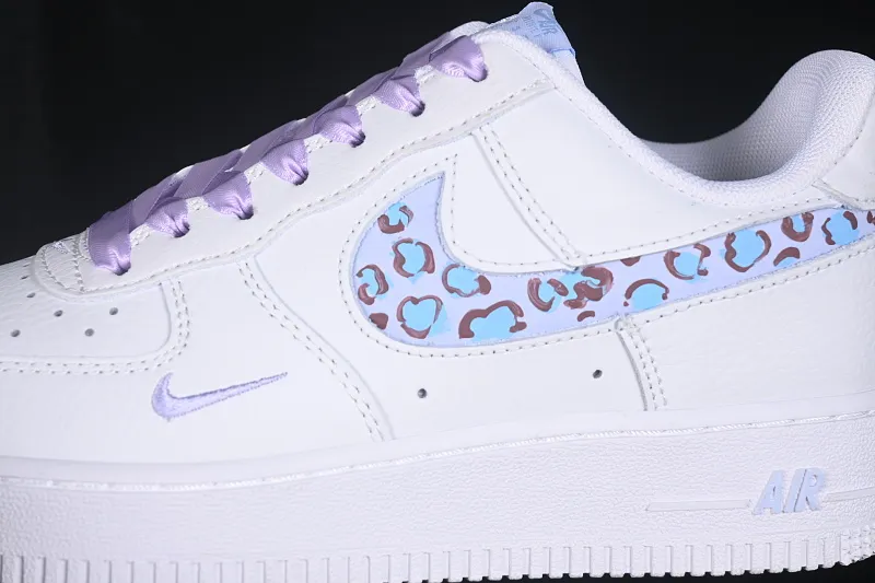 All categories Nk Air Force 1 Air Force series Nk Air Force 1 Low Air Force low-top Nike Air Force 1'07 Low "Ice Blue Leopard Shadow" Hand-painted graffiti Ice Blue Leopard Shadow Air Force 1 low-top casual sneakers FB8971-008